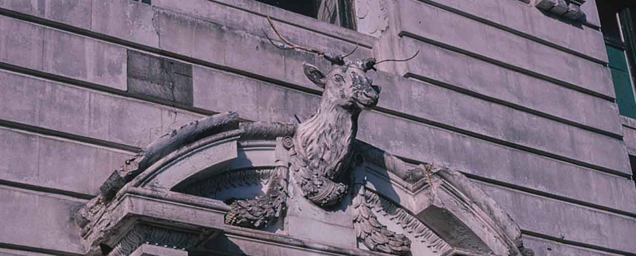 View of the Elks Lodge, Tacoma, Washington. Photo by John Margolies