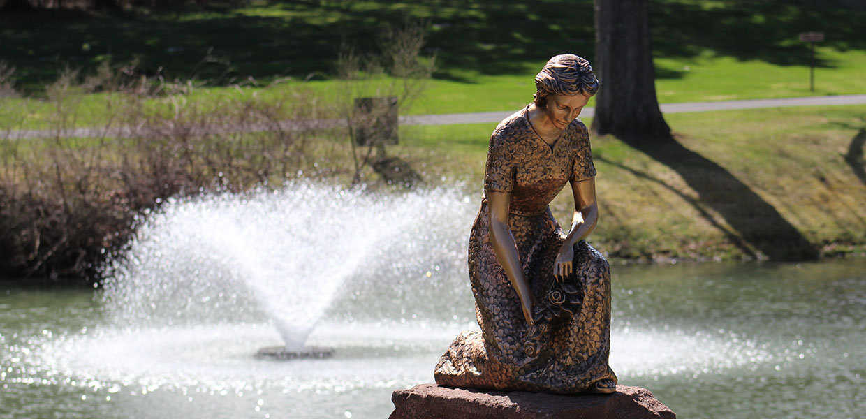 The Angel of Remembrance Watches over the Most Holy Redeemer Cemetery in Niskayuna, NY
