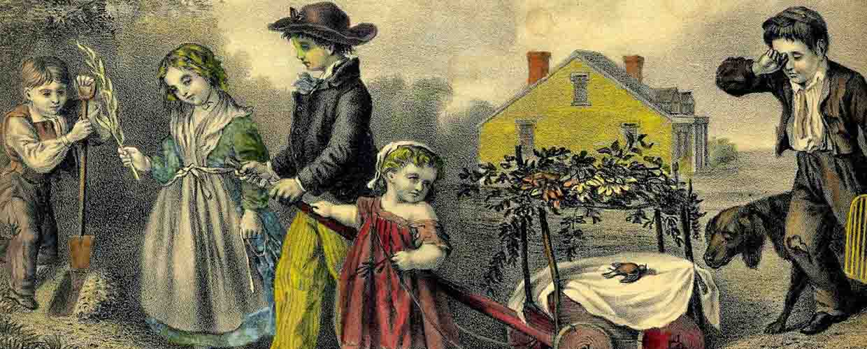 Currier and Ives "The Burial of the Bird" Currier and Ives "The Burial of the Bird"