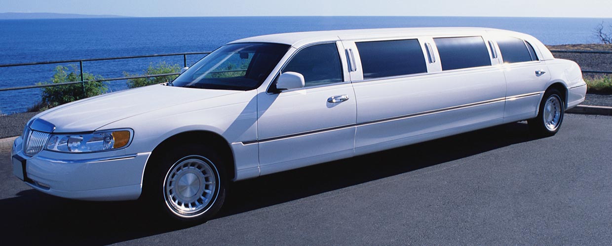 Limousines, like this white one, are important purchases for funeral directors