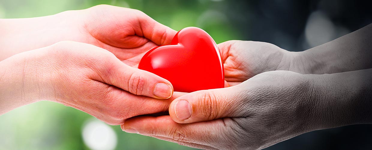 Sharing heart with another